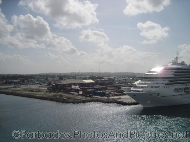 Dock where Carnival Victory is using at Barbados.jpg
