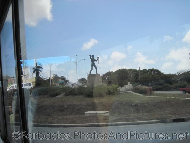 Statue at a roundabout in Barbados.jpg