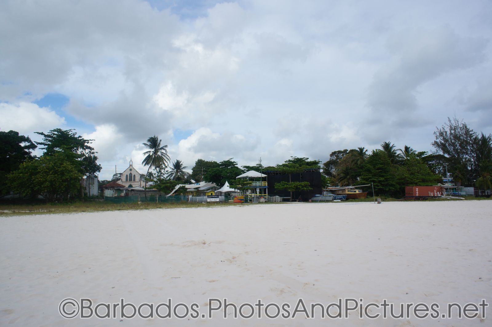 Church behind Carlisle Bay Beach in Bridgetown Barbados.jpg
