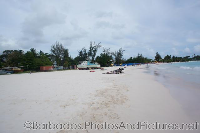 Boat on the sands of Carlisle Bay Beach in Bridgetown Barbados.jpg
