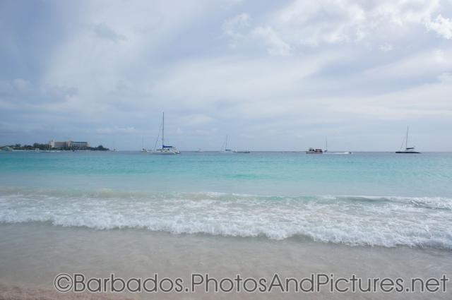 Boats in the waters of Carlisle Bay Beach in Bridgetown Barbados.jpg