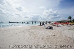 Pier at Carlisle Bay Beach in Bridgetown Barbados.jpg
