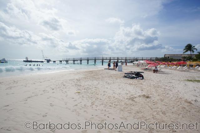 Pier at Carlisle Bay Beach in Bridgetown Barbados.jpg
