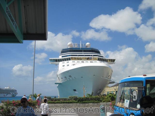 Celebrity Cruise ship docked at Bridgetown Cruise Terminal in Barbados.jpg