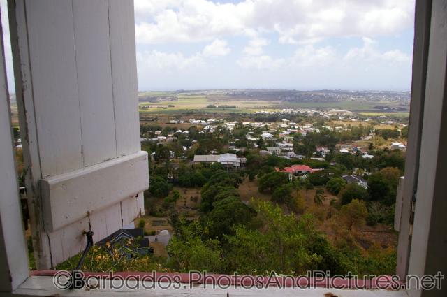 Looking out through a window at the Gun Hill Signal Station tower in Barbados.jpg
