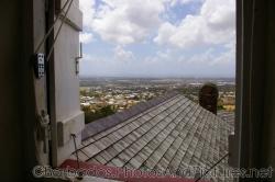 Looking out through the top window of tower of Gun Hill Signal Station in Barbados.jpg