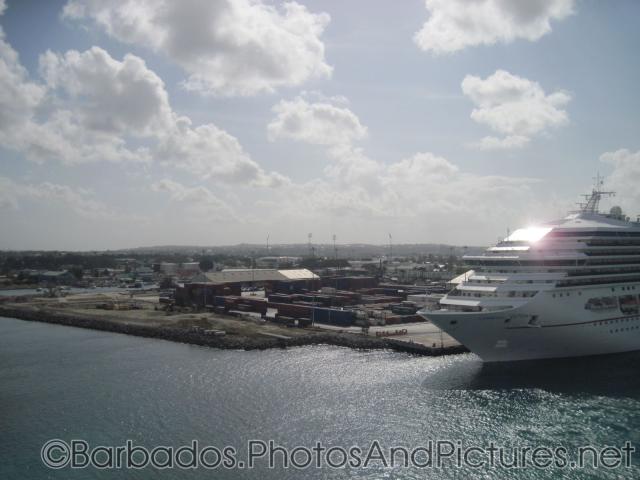 Dock where Carnival Victory is using at Barbados.jpg