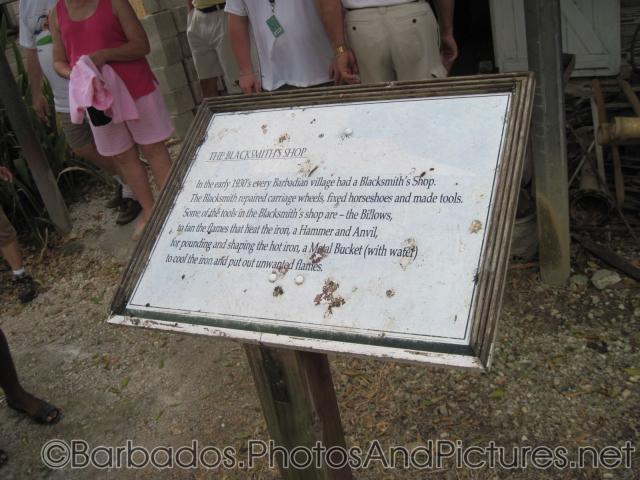 The Blacksmith's Shop description at Tyrol Cot in Barbados.jpg